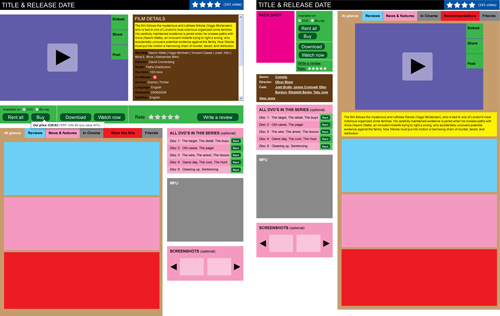 Colour block diagrams